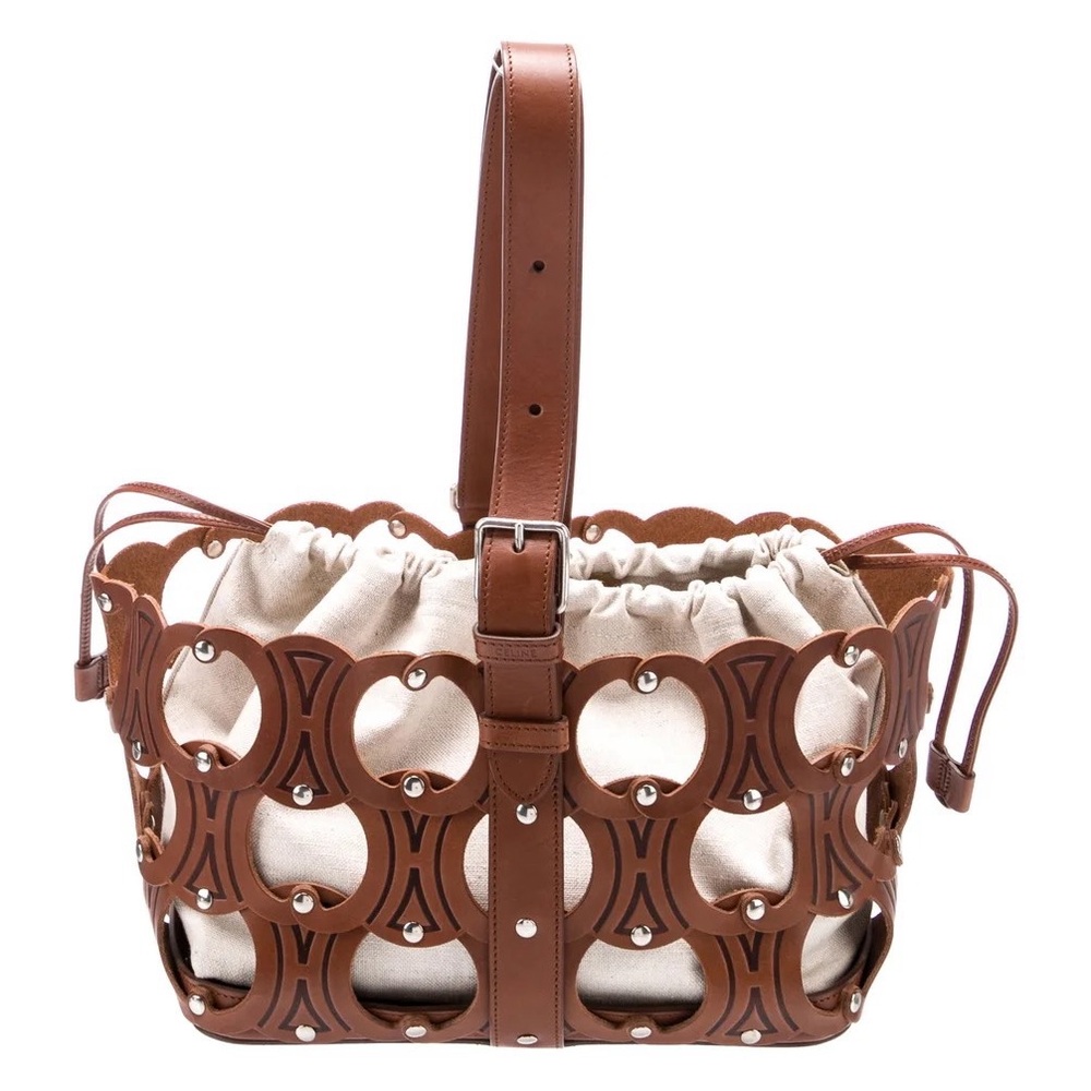 Celine Brown Leather Tote Bag - Picture 4 of 12